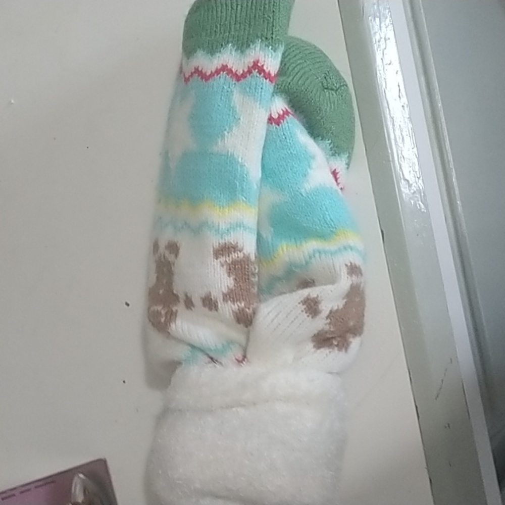 Gingerbread Fluffy Socks